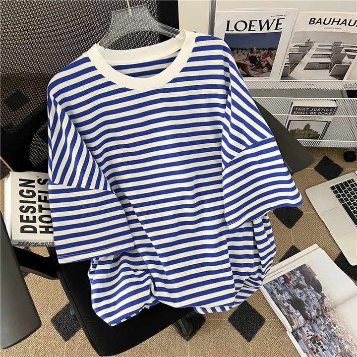 Femme Relaxed Fit Stribet Loungewear Sæt Stilla