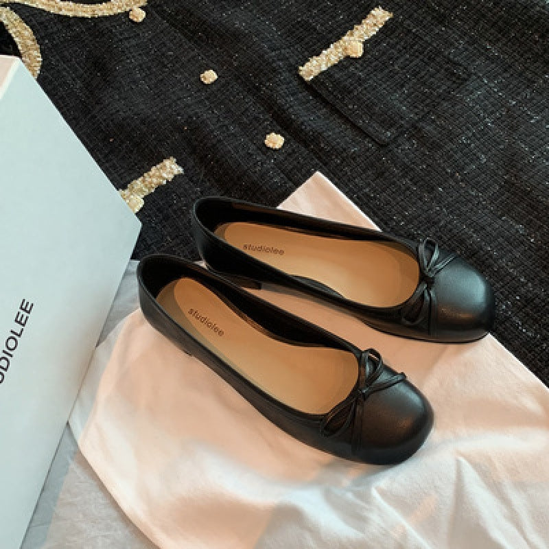 Dame Ballerinas med Sløjfedetalje Stilla