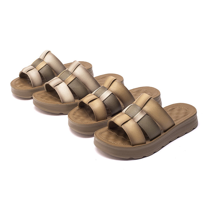 Femme Comfort Slide Sandaler med polstret fodseng Stilla