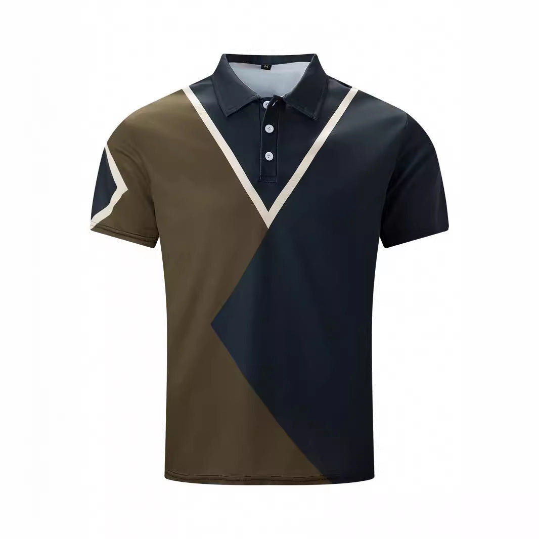 Herre polo shirt med moderne farveblok-designs og åndbare materialer Stilla
