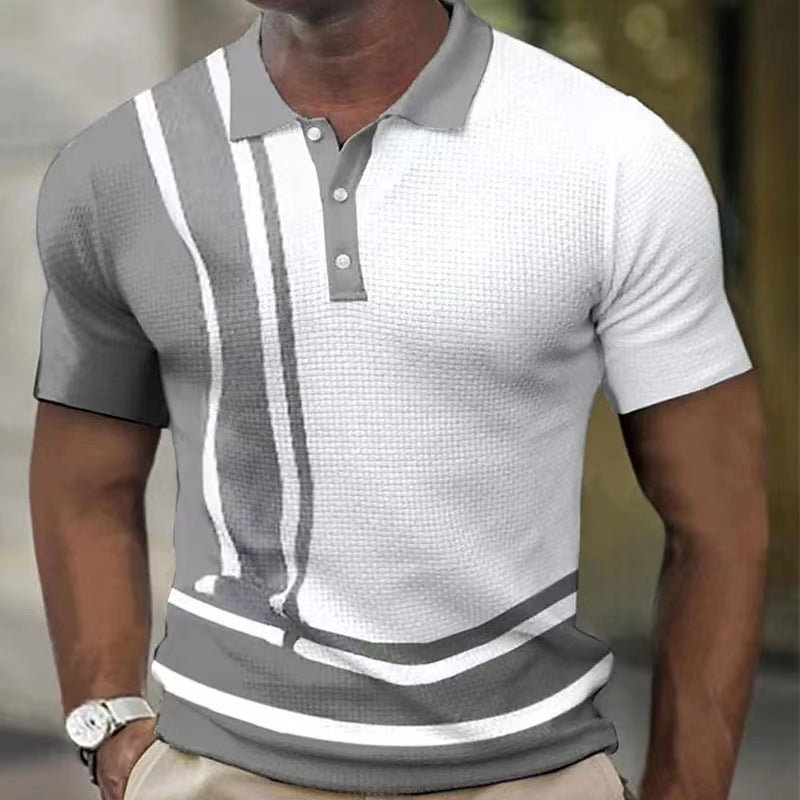 Herre Kortærmet Struktureret Performance Polo T-shirt Stilla