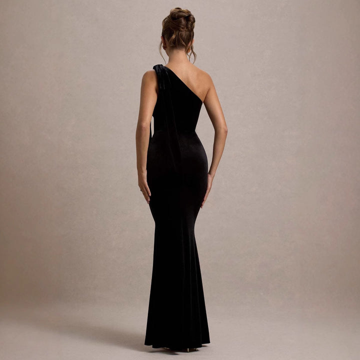 Kvinder Elegant Maxi Kjole med Off-Shoulder Design og Slim Silhouette Stilla