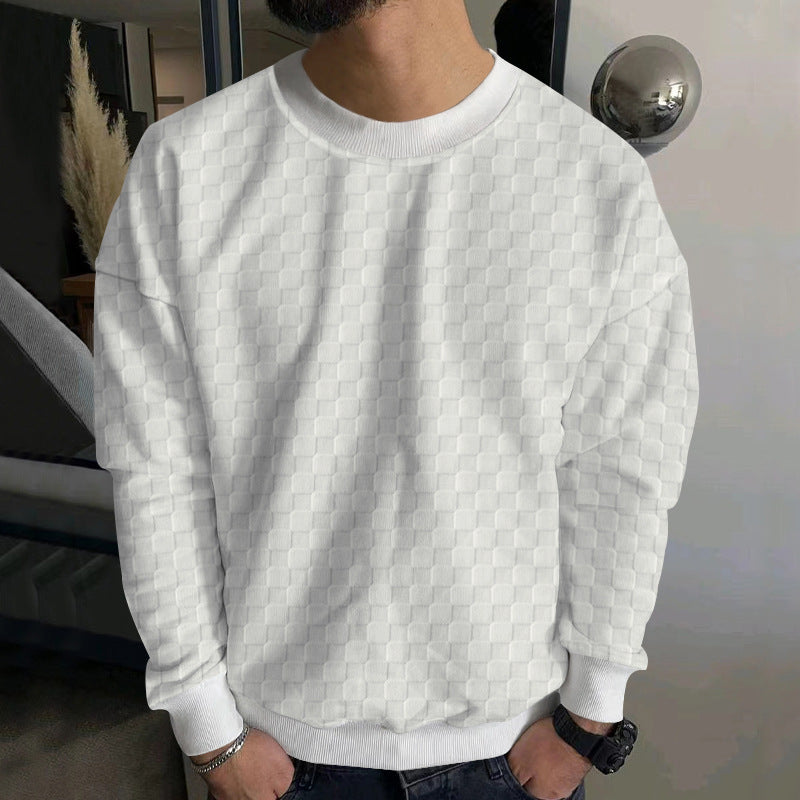 Herrer stilfuld sweater med moderne strukturel design Stilla