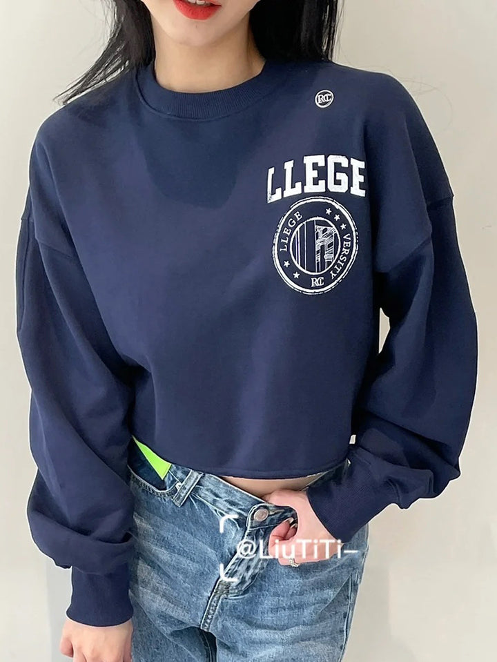 Kvinders korte sweatshirt med oversized pasform Stilla