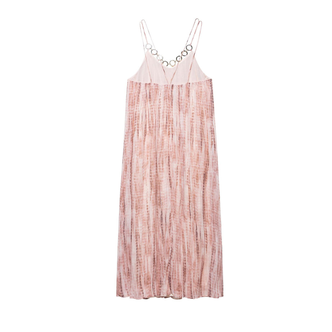 Femme Maxi Bohemian Slipkjole med dekorativudskæring Stilla