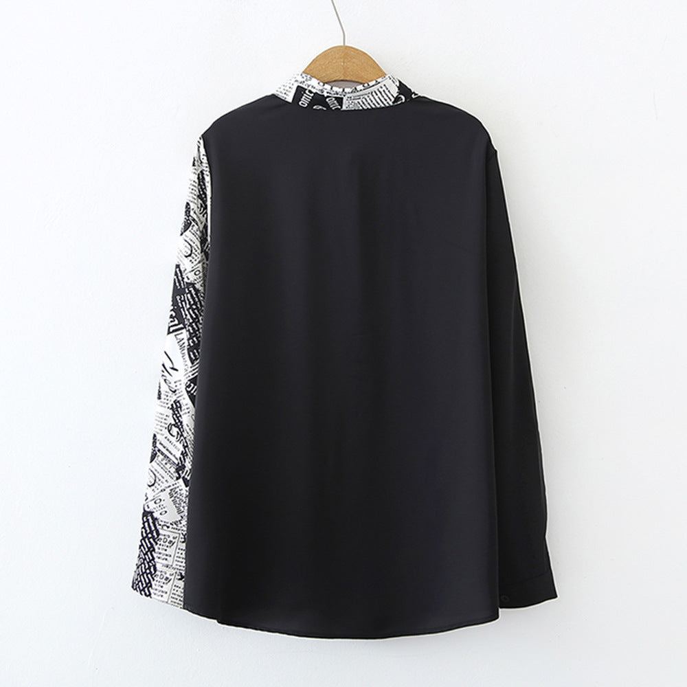 Kvinders Mode Bluse med Kreativ Print Stilla