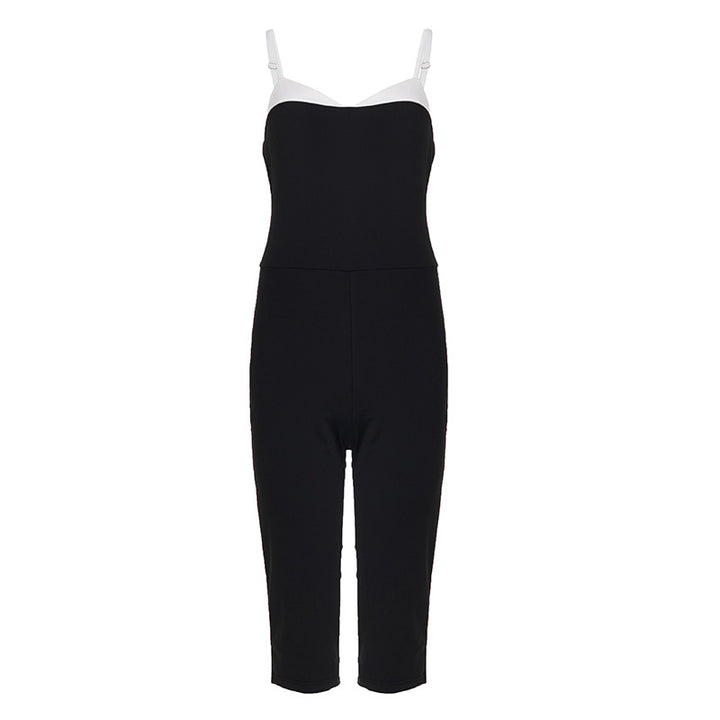 Dame Elegant jumpsuit med stropløs silhuet og taljeret pasform Skovae