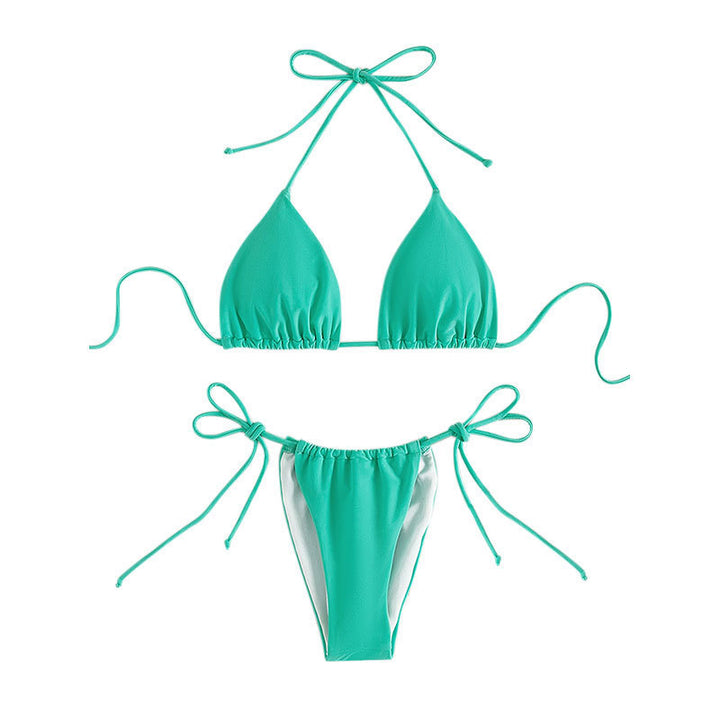 Dame triangel-bikini med justerbare bånd Skovae 1779792009