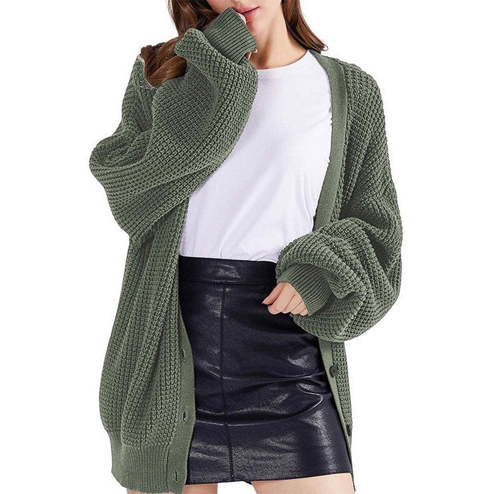 Kvindernes chunky strik cardigan med en afslappet pasform Stilla