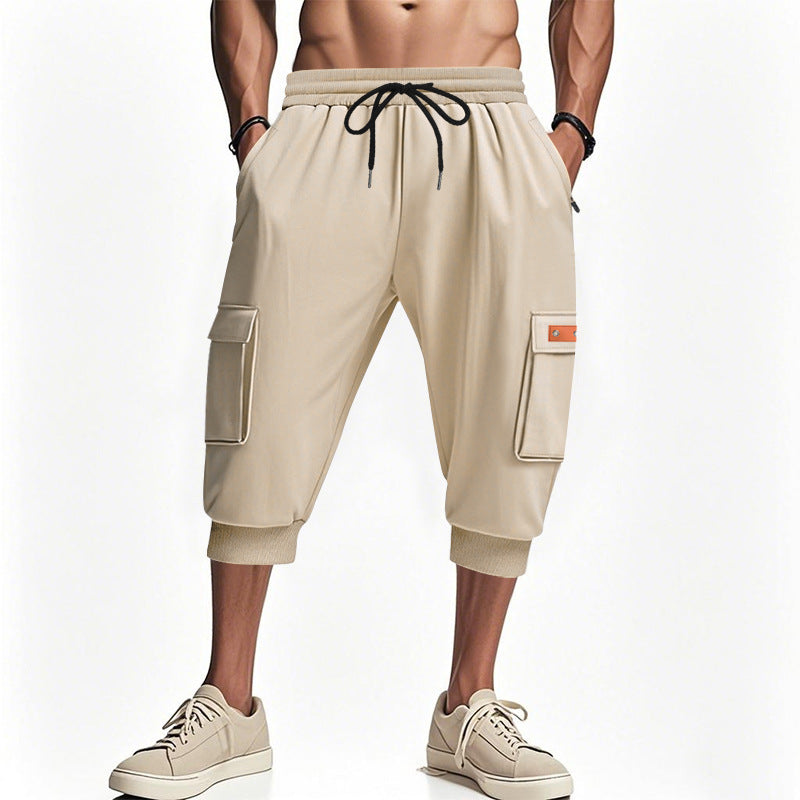 Herre cargo shorts med elastisk talje og sidelommer Stilla