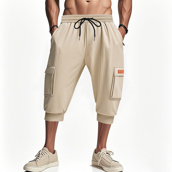 Herre cargo shorts med elastisk talje og sidelommer Stilla