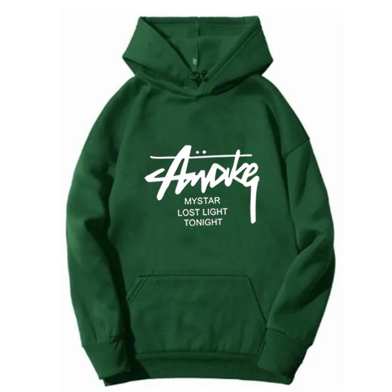 Damer hoodie med moderne skrift Skovae