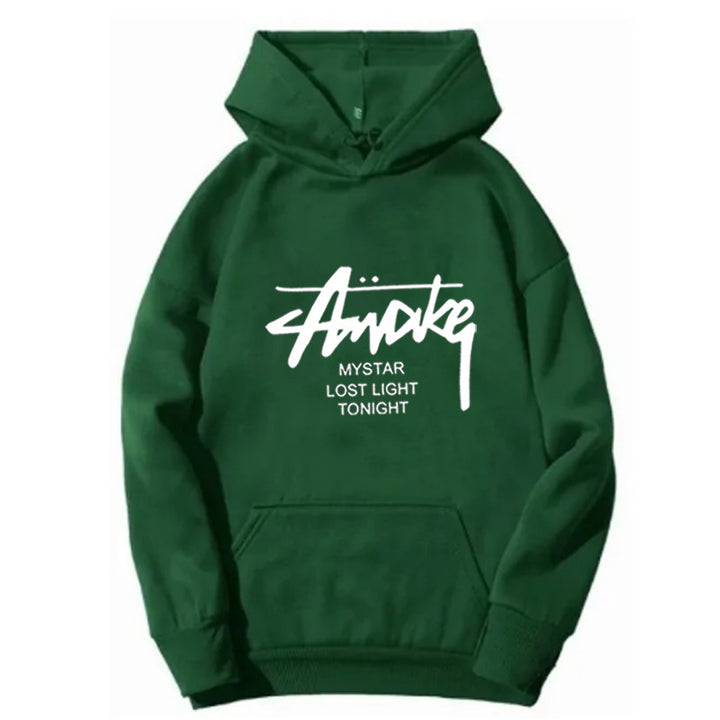 Damer hoodie med moderne skrift Skovae