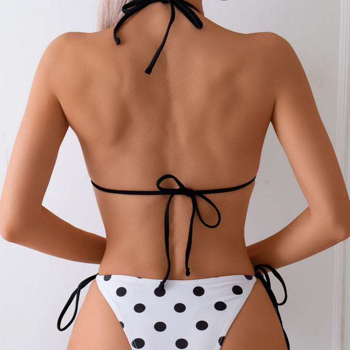 Dame Triangle-bikini-sæt med justerbare bindebånd Egenskaber Stilla