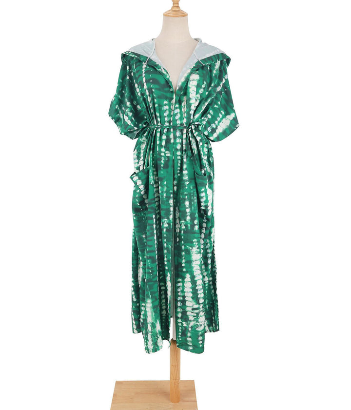Dame Strandkaftan i let chiffon med unikt mønster Stilla