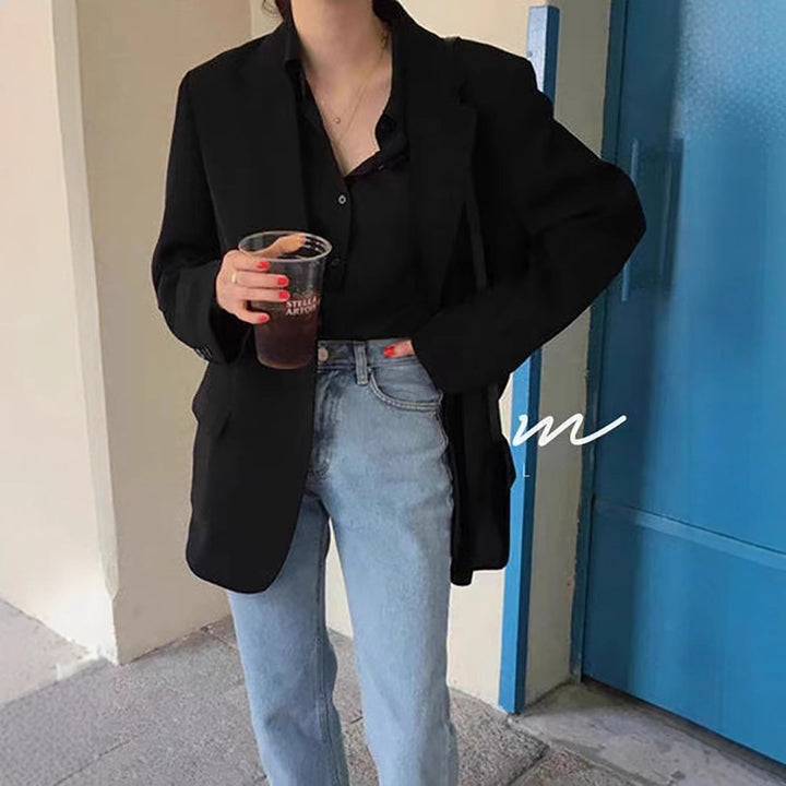 Damer elegant oversized blazer med casual snit og fine detaljer Stilla