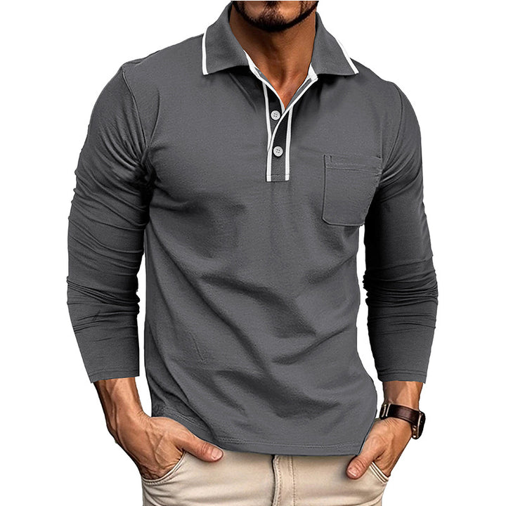 Herrer Langærmet Polo Shirt Stilla