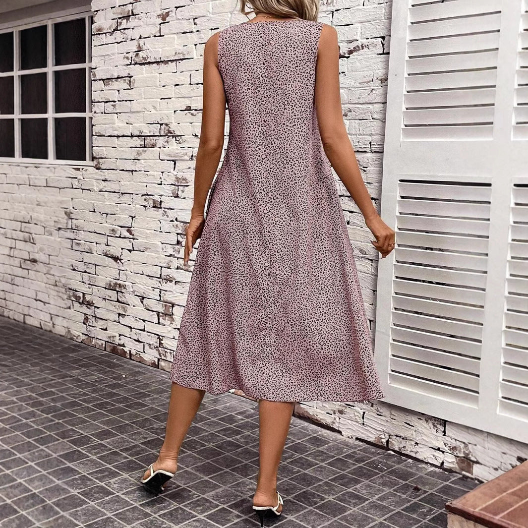 Dame Casual Midi Kjole Stilla