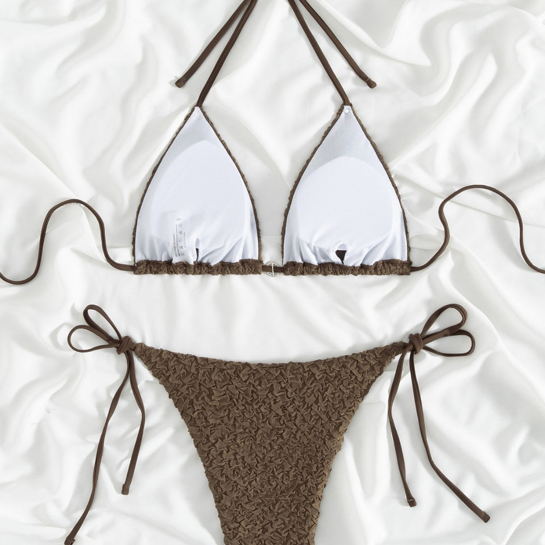 Dame Triangle Bikini Sæt med justerbare stropper Stilla1750243343