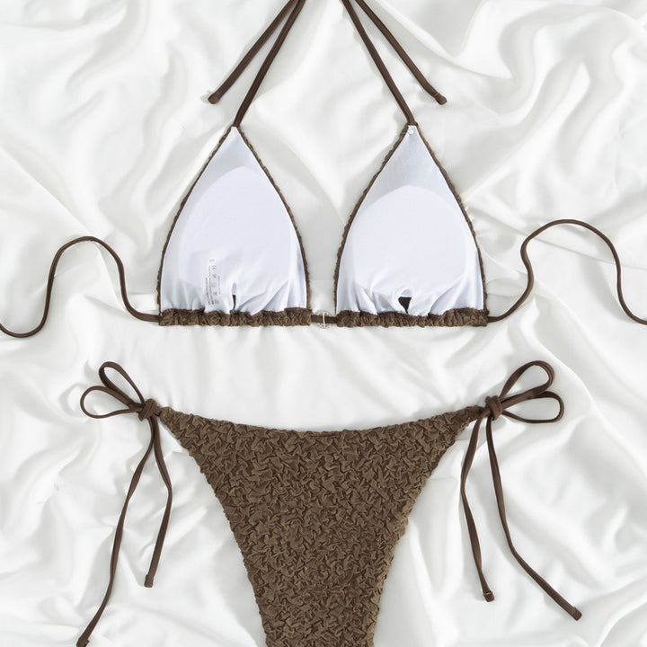 Dame Triangle Bikini Sæt med justerbare stropper Stilla1750243343