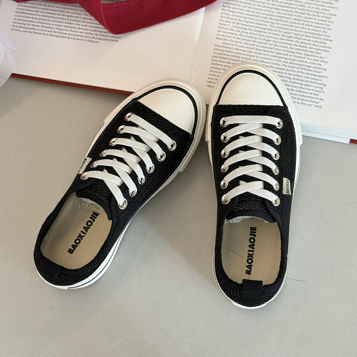 Damer åndbare mesh snørresneakers med stilfuld sål Stilla
