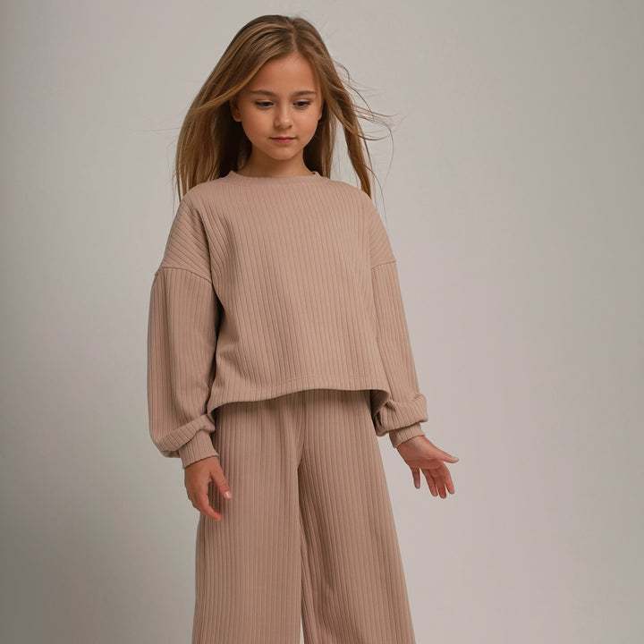 Kvindernes fritids loungewear sæt med løs top og komfortable bukser