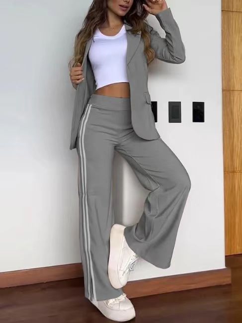 Dame Sporty Blazer- og Bukesæt Stilla