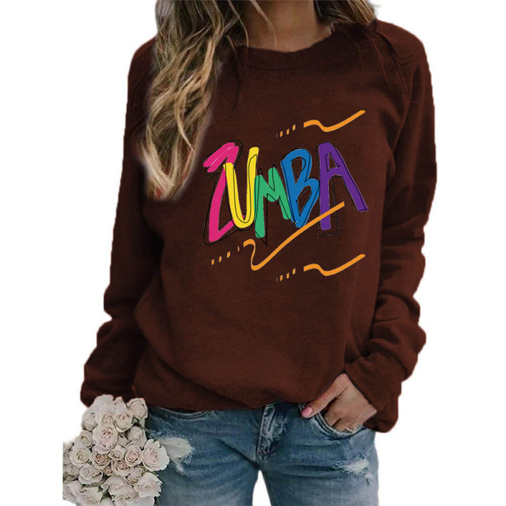 Dame sweatshirt med moderne Zumba design og casual fit Stilla