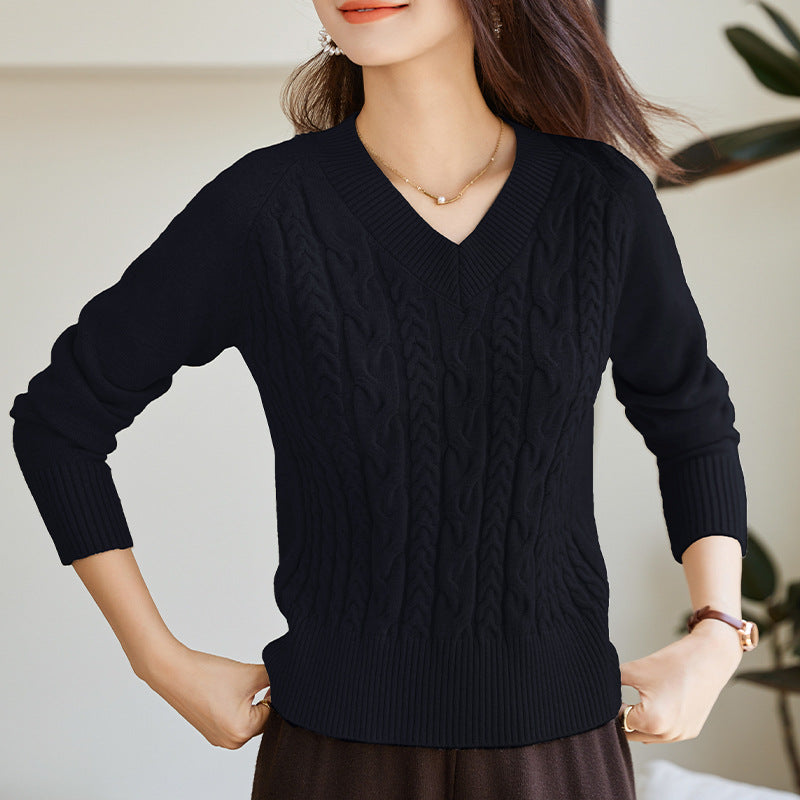 Dame hyggelig sweater med høj krave Stilla
