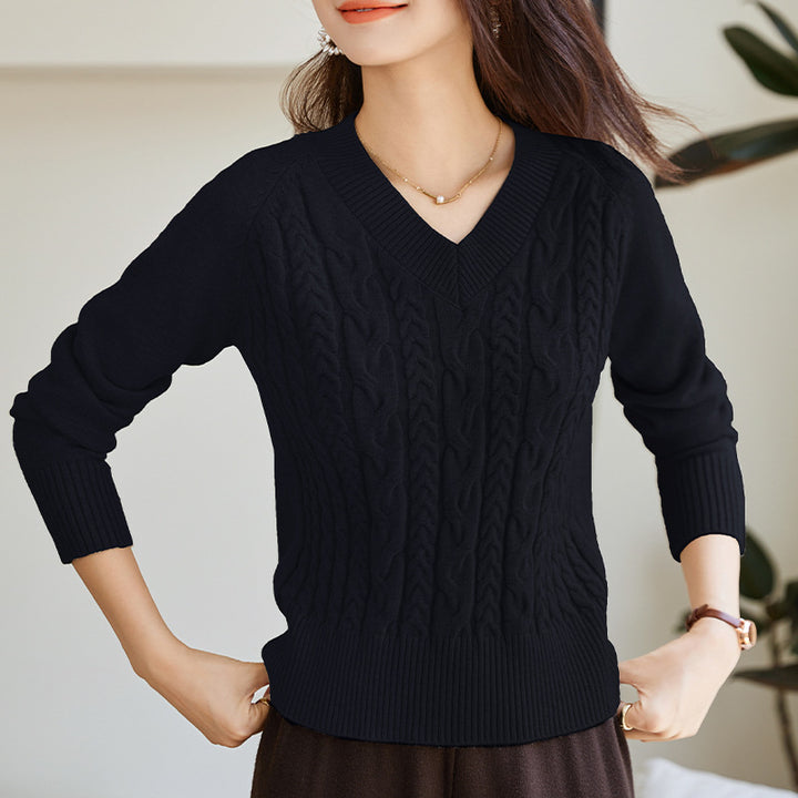 Dame hyggelig sweater med høj krave Stilla