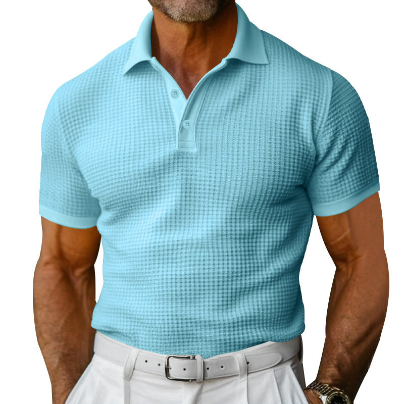 Herrer polo shirt med struktureret design og klassisk pasform Stilla