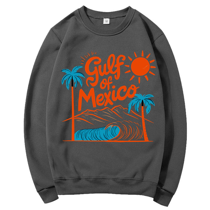 Kvinders sweatshirt med maritimt grafisk design og afslappet snit Stilla