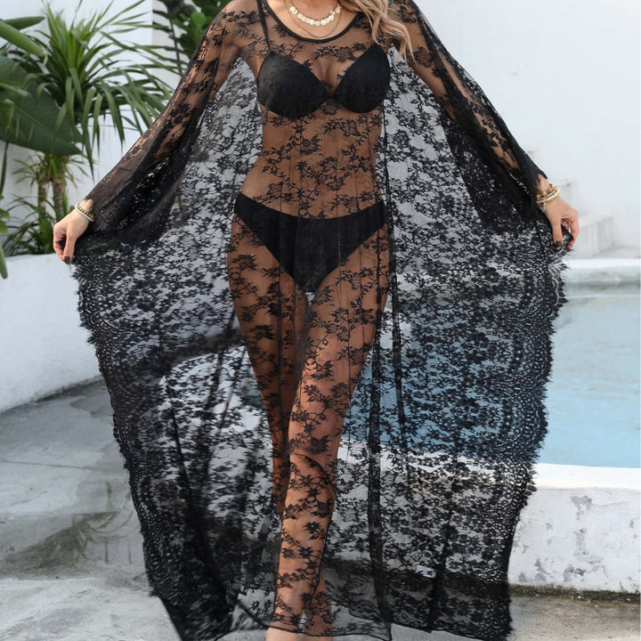 Damer transparente blomster spidse strandoverdel Stilla