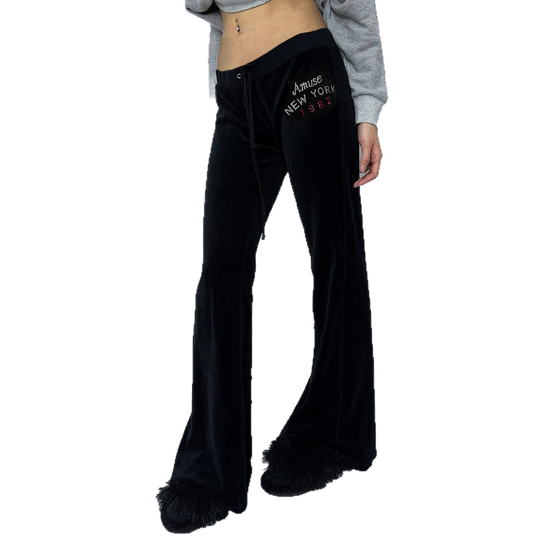 Dame Velour Flared Pants Skovae