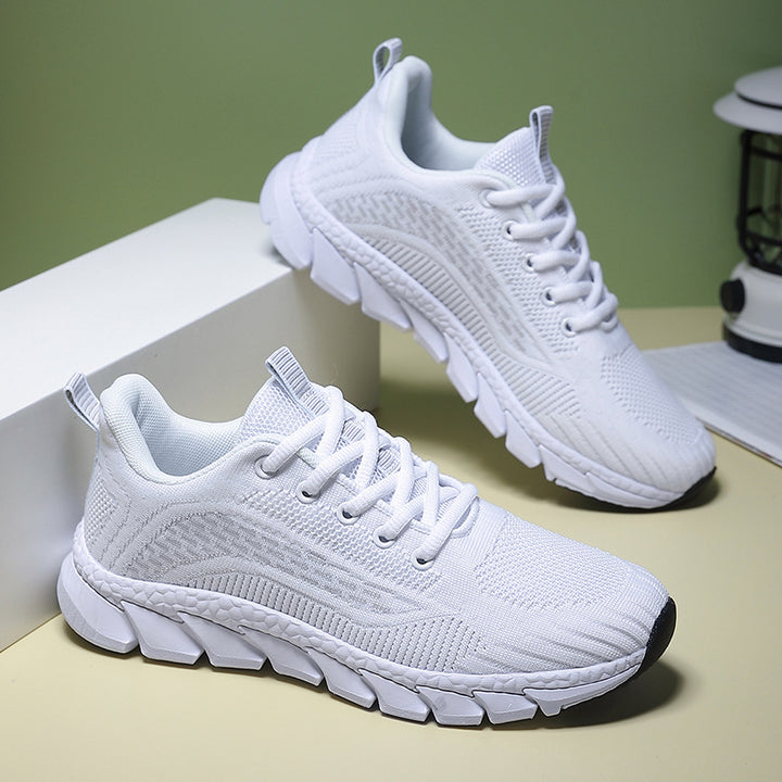 Dame Let Løbesneakers med Åndbart Strik-Obermateriale Stilla