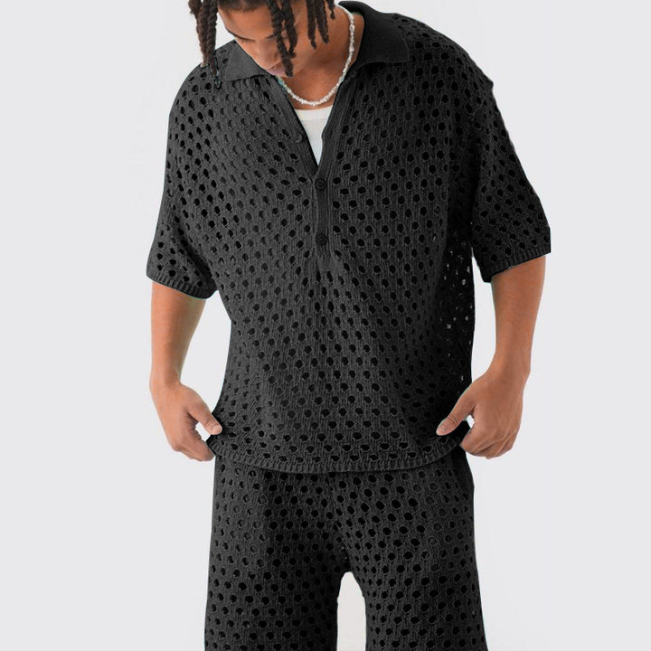 Unisex net-T-shirt med kort ærme Stilla
