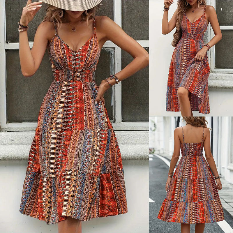 Maxikjole i Boho-stil til kvinder Stilla