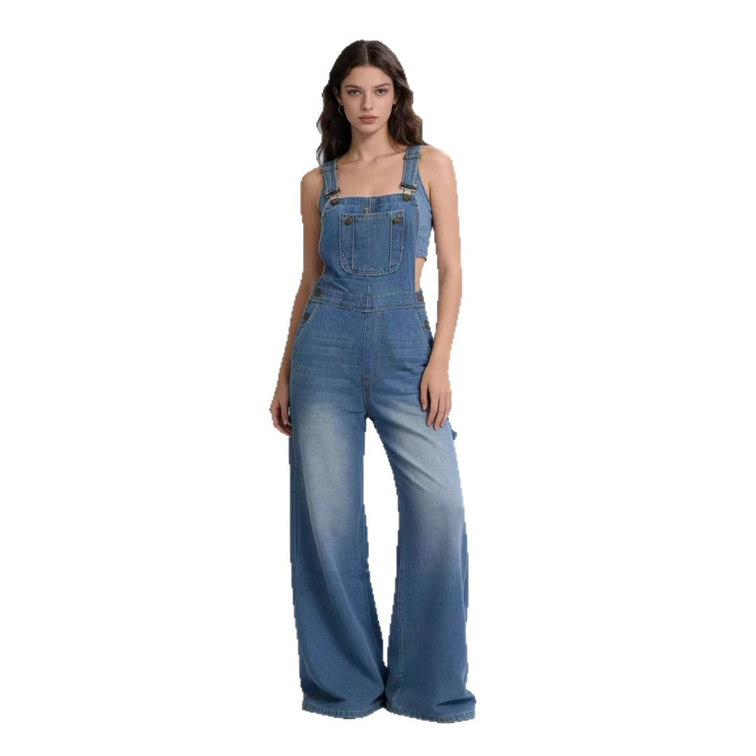 Dame overalls i en afslappet oversized pasform med funktionelle sidelommer Skovae
