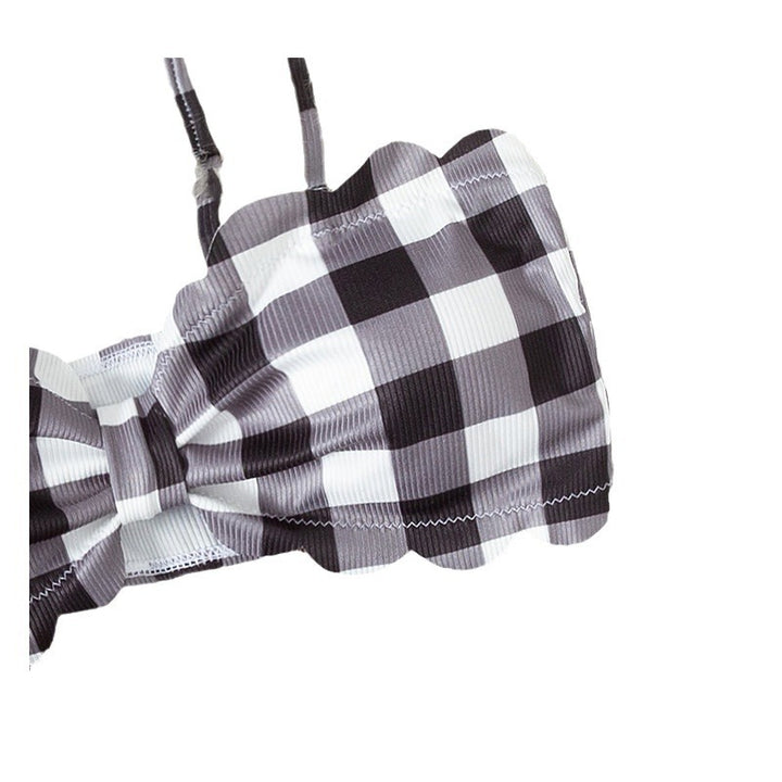 Dame Rynket Bandeau Bikini Sæt Stilla