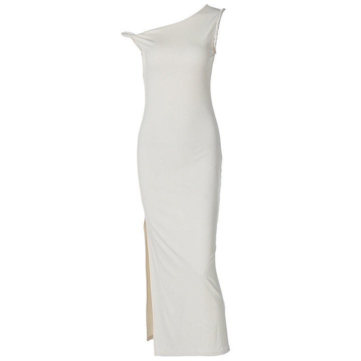 Dame Maxi-nederdel med asymmetrisk snit og elegant detalje Stilla