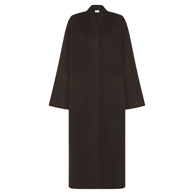 Kvinderens oversized trenchcoat lavet af høj kvalitets uldblanding Stilla