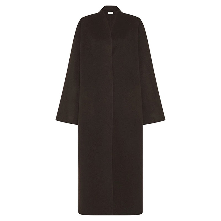 Kvinderens oversized trenchcoat lavet af høj kvalitets uldblanding Stilla
