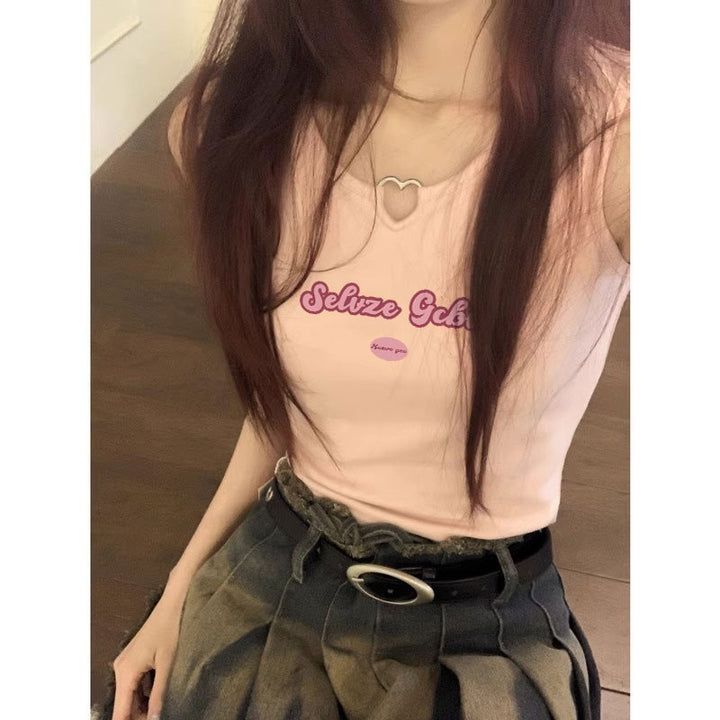 Femme Grafiktryk Relaxed Fit Tanktop Stilla