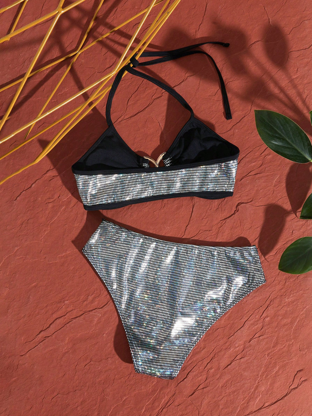 Dame Glitrende Bikini med moderigtig snit og høj kvalitet detalje Stilla