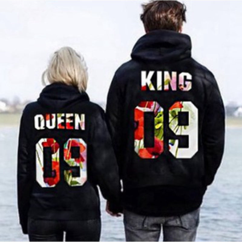 Damerne Motiv Hoodie med blomstermønster og hætte Stilla