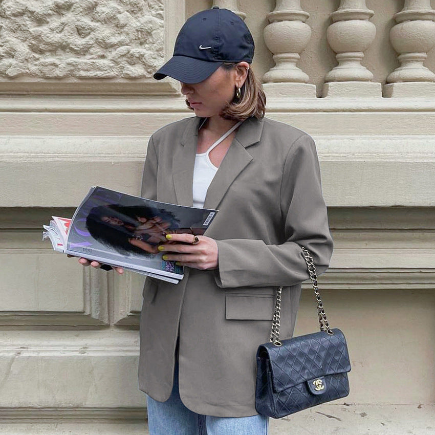 Dame Oversized Blazer med moderne snit og elegante detaljer Stilla
