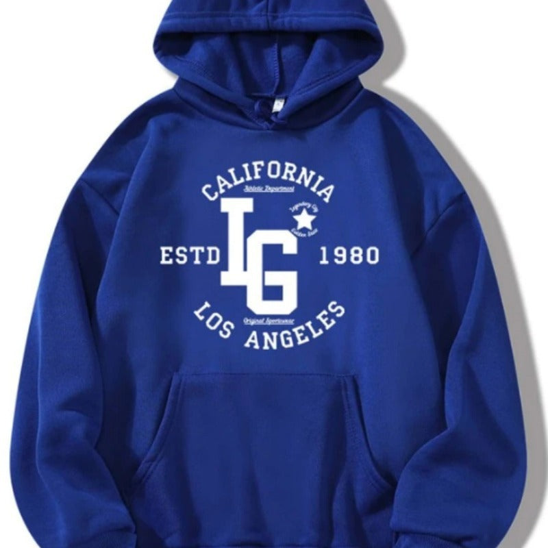 Kvinders hoodie med sporty California tryk Skovae