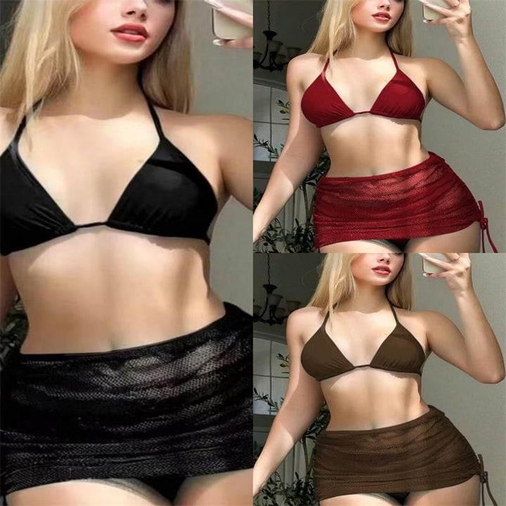 Femme Mesh Lagdel Bikini Sæt Stilla