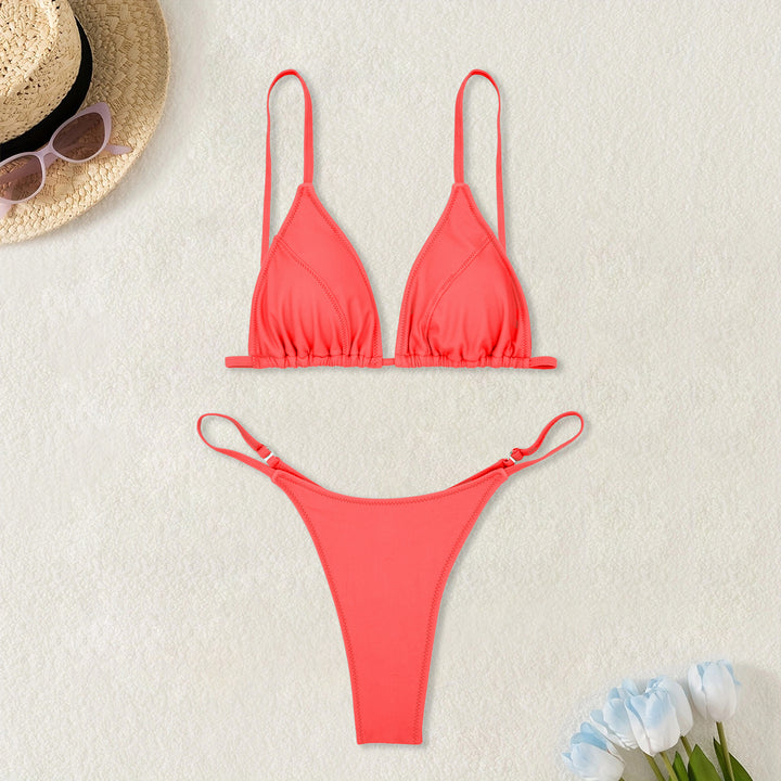 Damer Triangel-Bikini med justerbare stropper Skovae