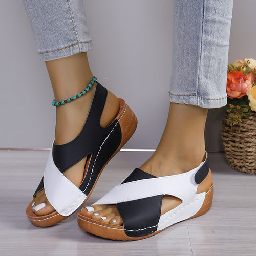 Dame Komfortable Trend-sandaler med åben tå område og modedesign Stilla